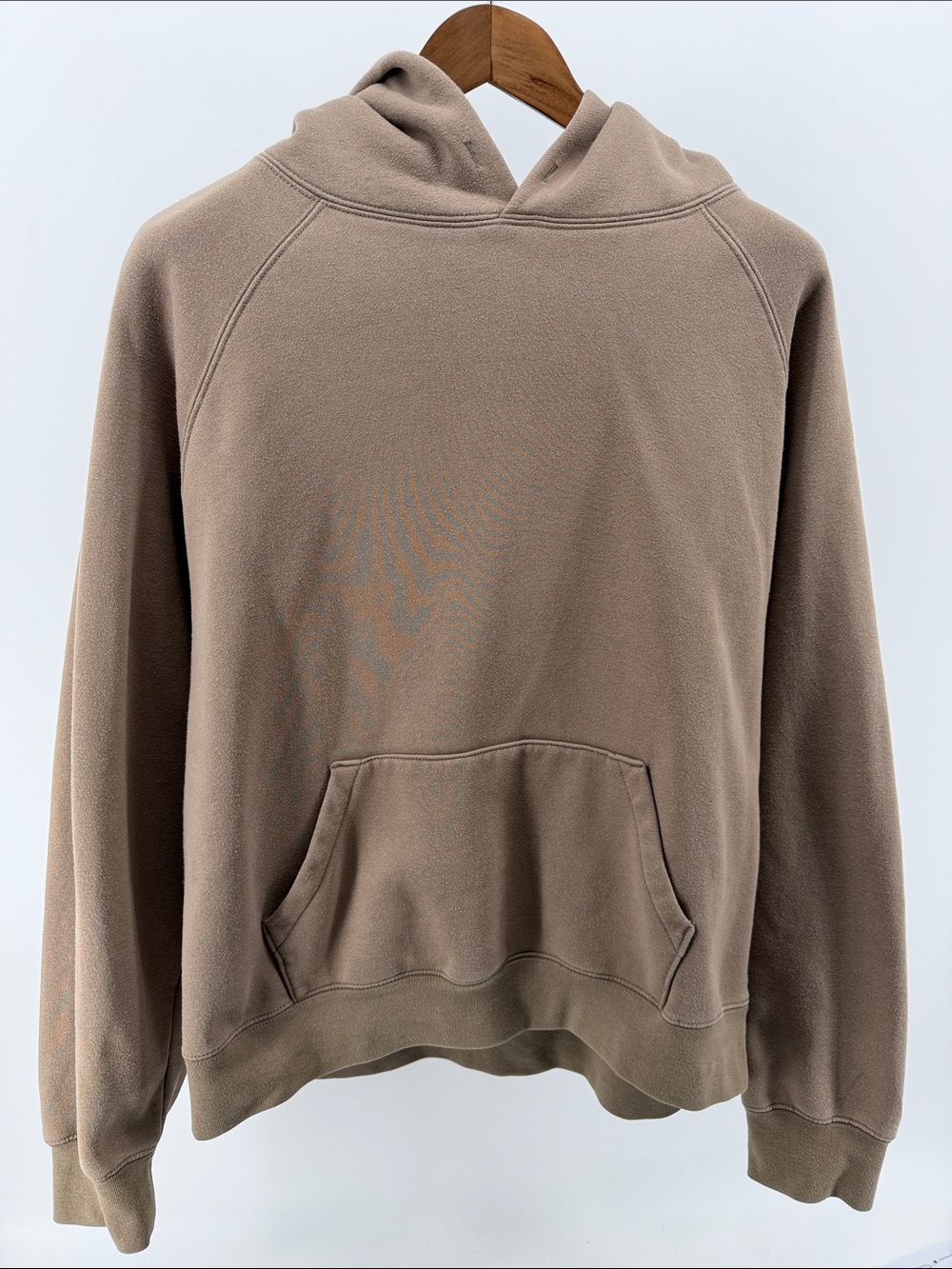 Essentials Men's Crewneck Hoodie in Taupe